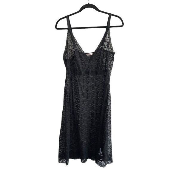 Intimates Sleeveless Lace Nightgown Nightdress Lingerie Intimates Black M - Picture 1 of 8